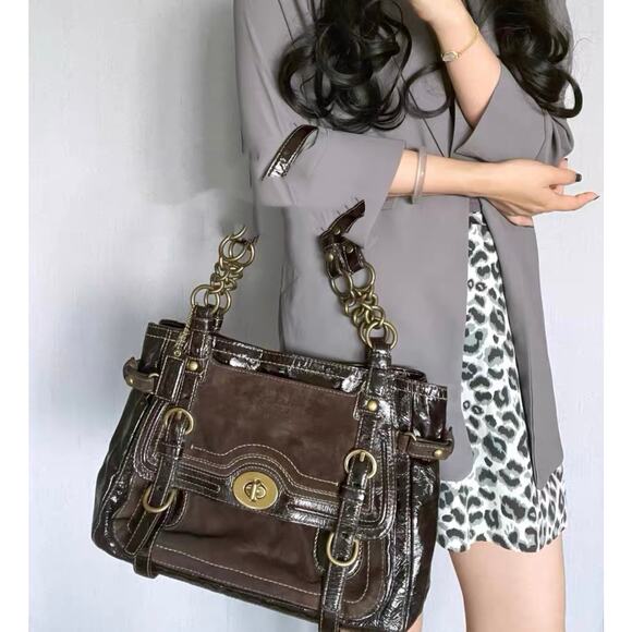 Coach Handbags - COACH Vintage Legacy Garcia Leather Satchel Tote Bag 12710